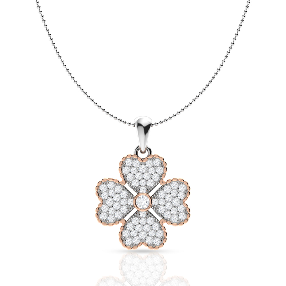 Clover Silver Pendant Set