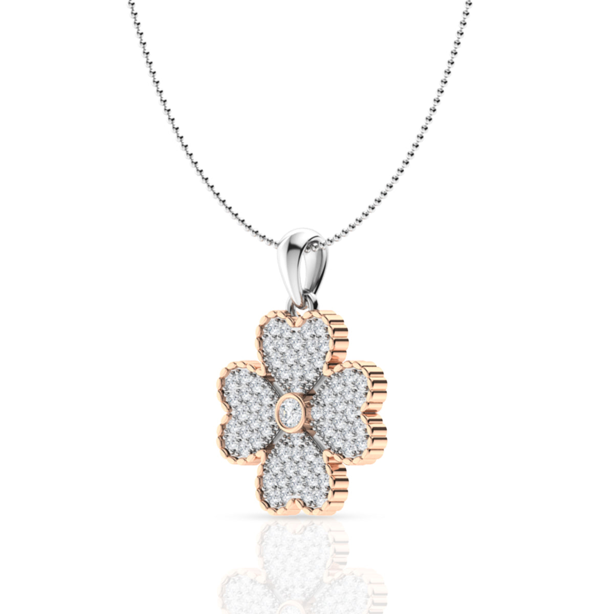 Clover Silver Pendant Set