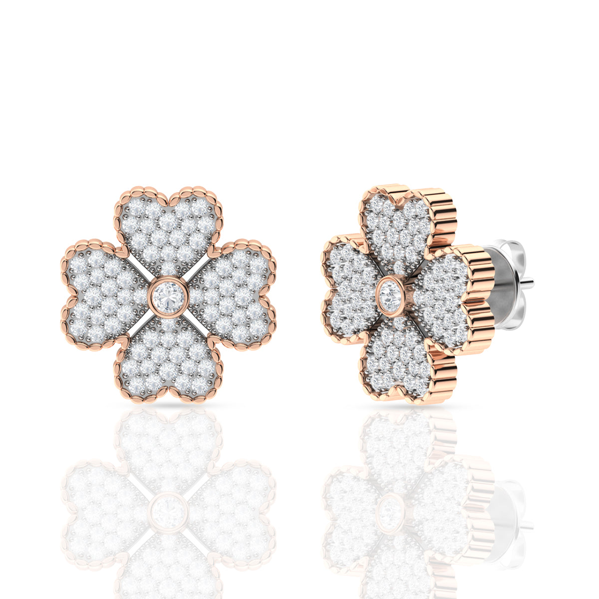 Clover Silver Pendant Set