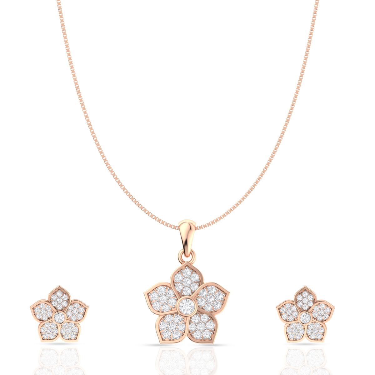 Glorious Silver Pendant Set