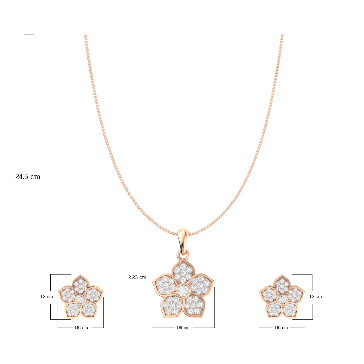 Glorious Silver Pendant Set