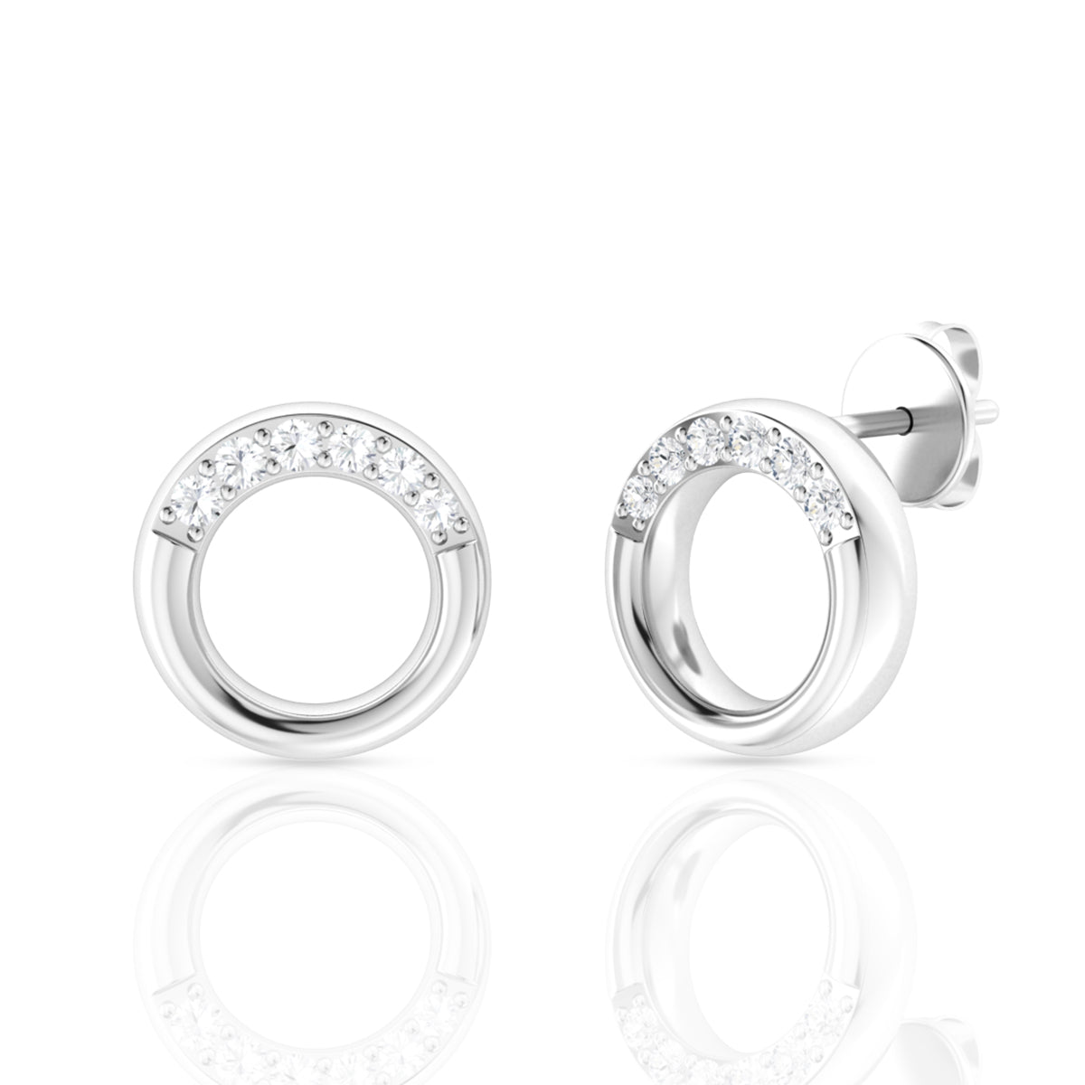 Lock of Affection Silver Interlock Pendant Set