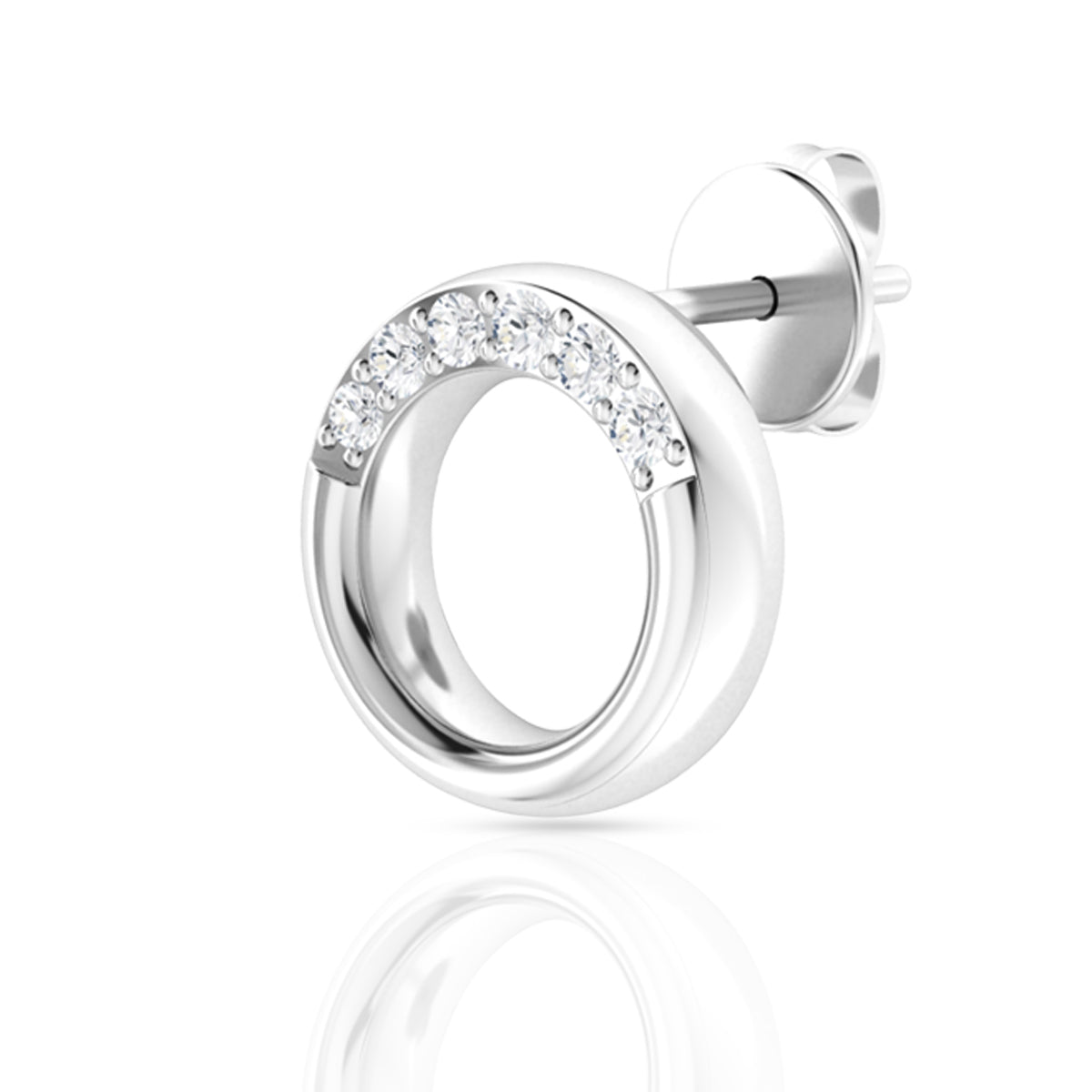 Lock of Affection Silver Interlock Pendant Set