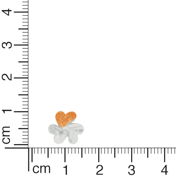 Trio Heart Connected Pendant Set with Link Chain