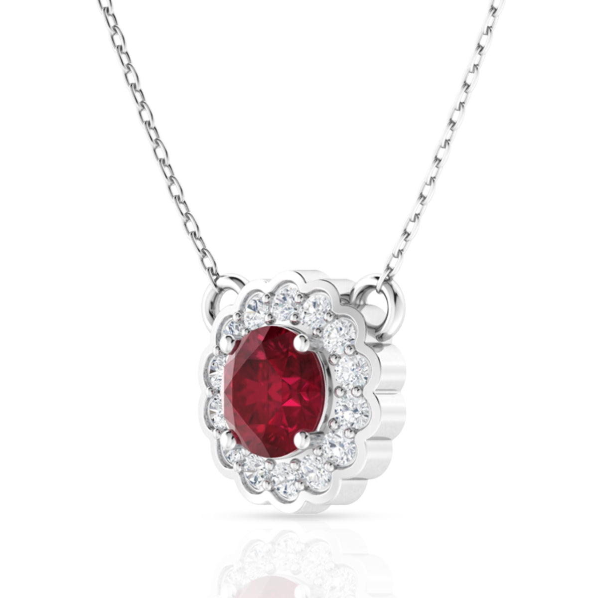 Crystal Red Pendant Set