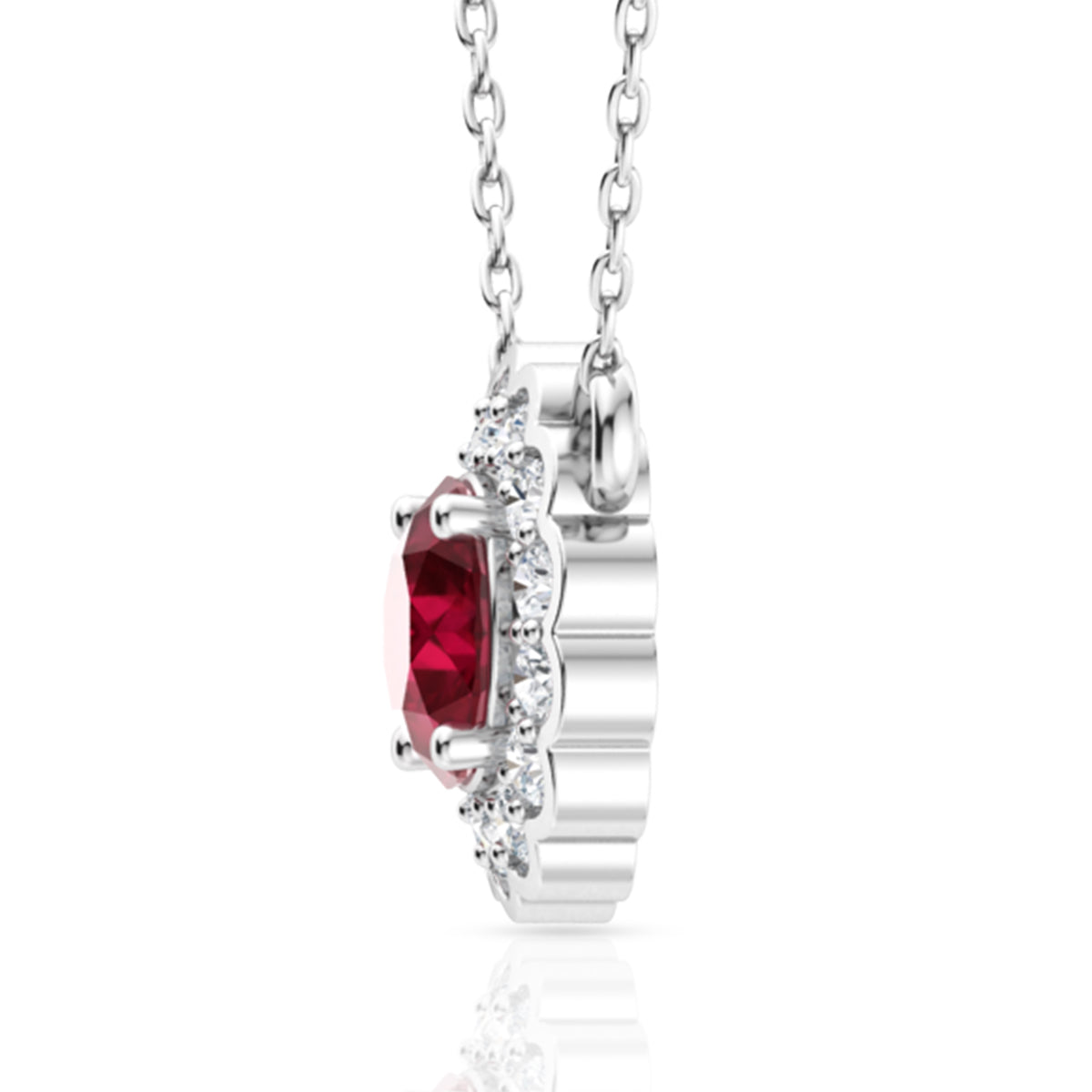 Crystal Red Pendant Set
