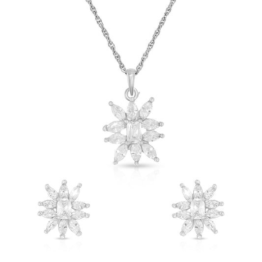 Floral Sunburst Pendant Set