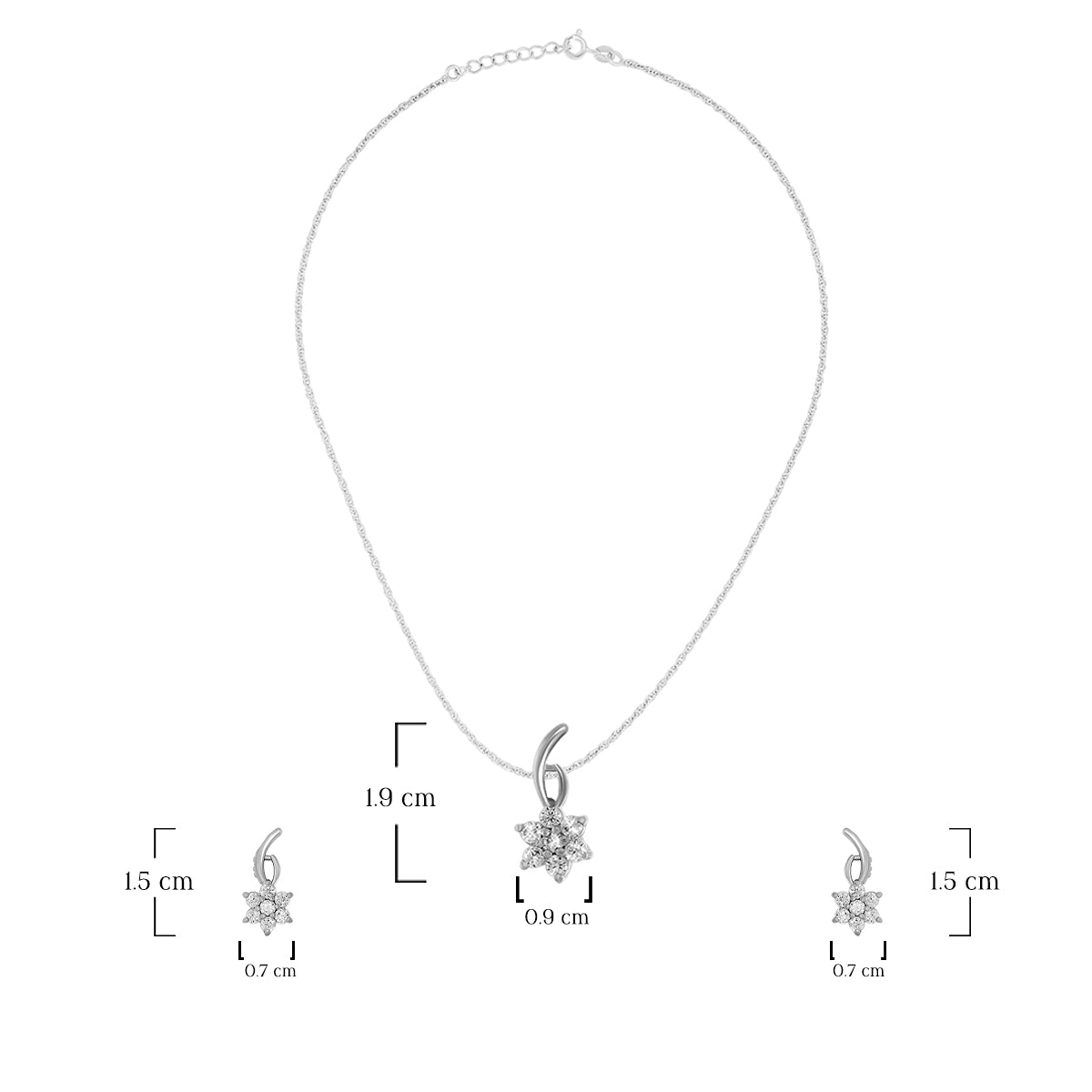 Stylish Star Design Pendant Set