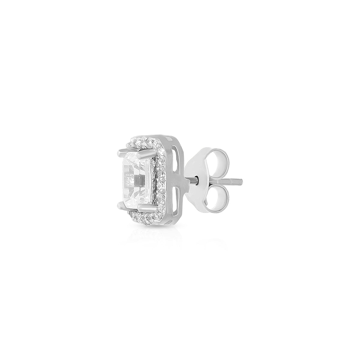 Timeless Halo Rectangle Pendant Set