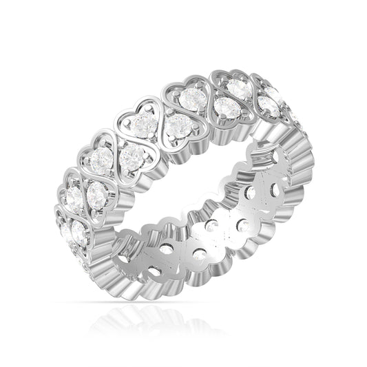 Cupid Eternity Silver Band
