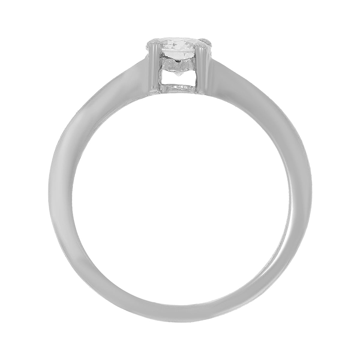 Dazzling Sterling Silver Diamond Ring
