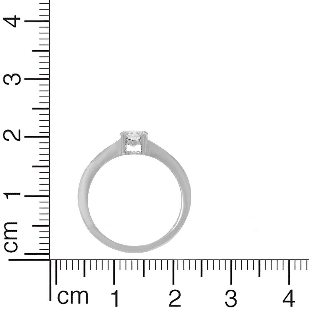 Dazzling Silver Diamond Ring