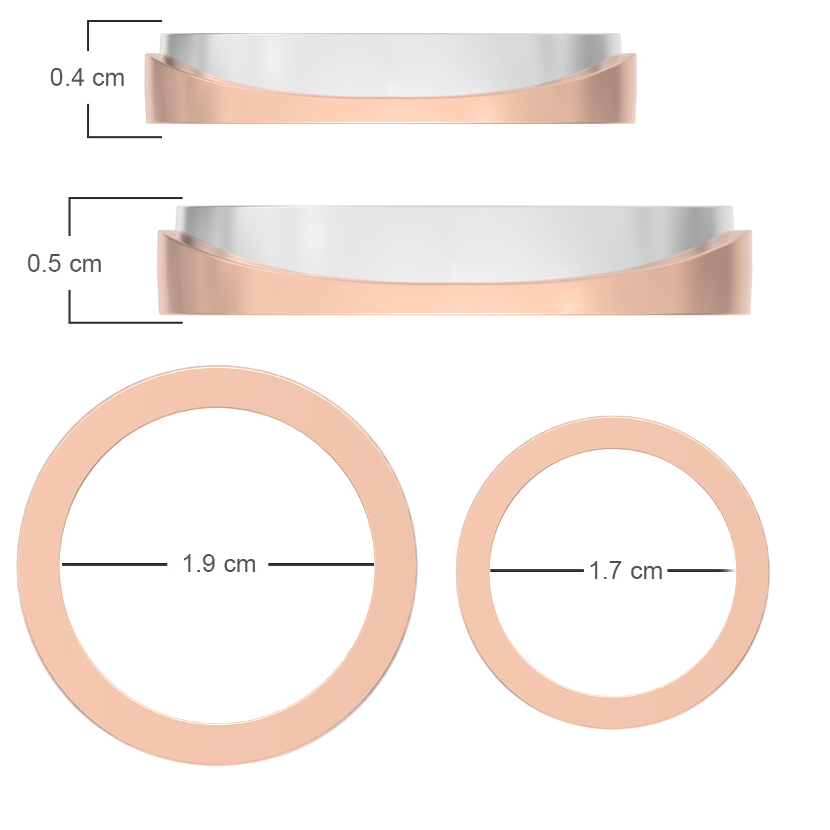 Forever Together Sterling Silver Couple Rings