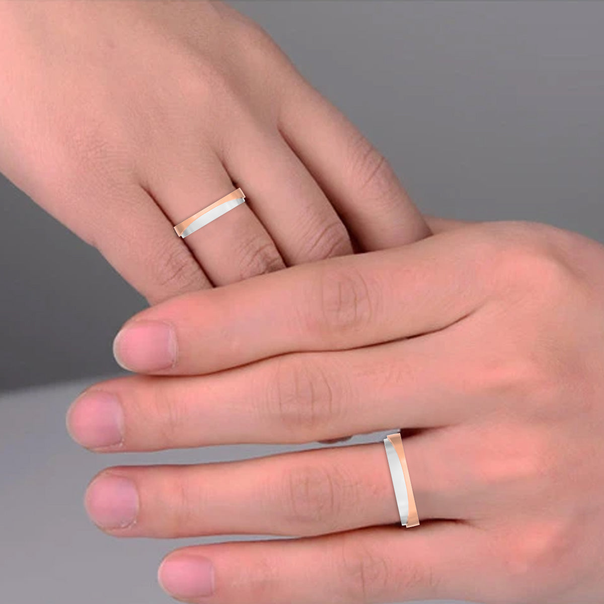 Forever Together Sterling Silver Couple Rings