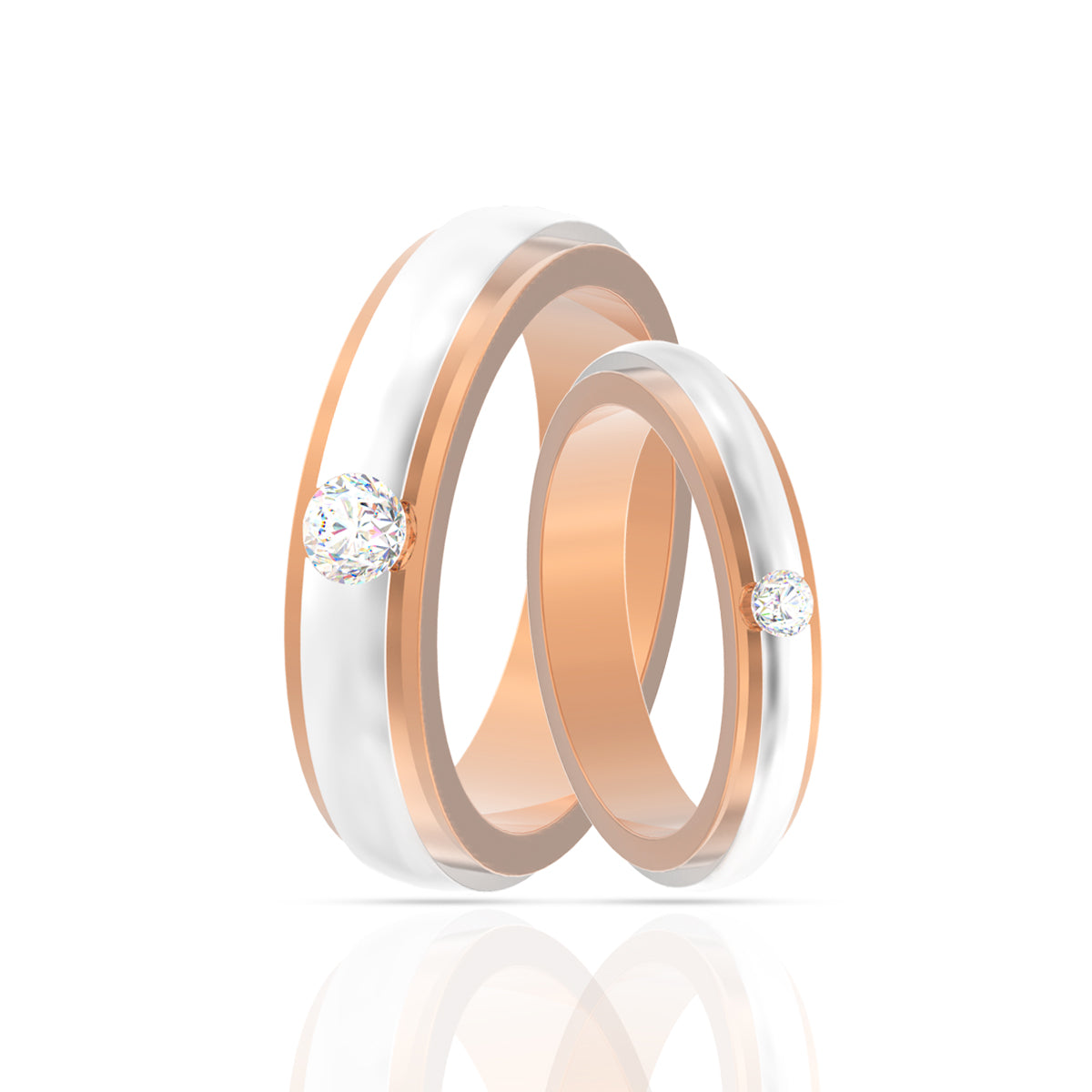 Harmony Dual-Tone Couple Rings