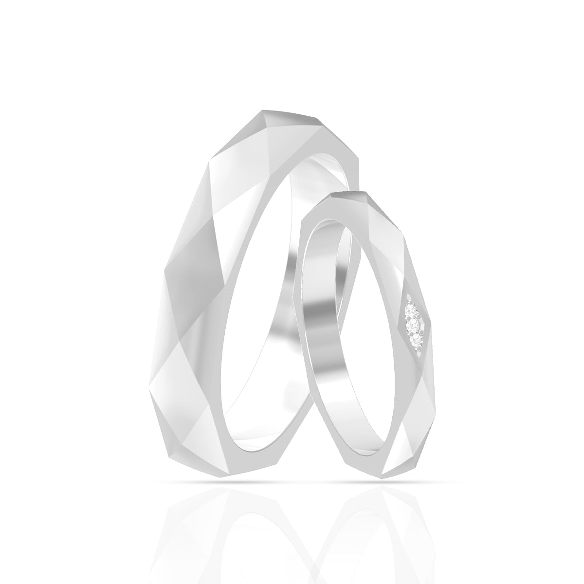 Matching Sterling Silver Bands for Couples