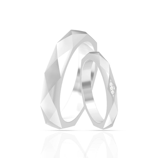 Matching Sterling Silver Bands for Couples
