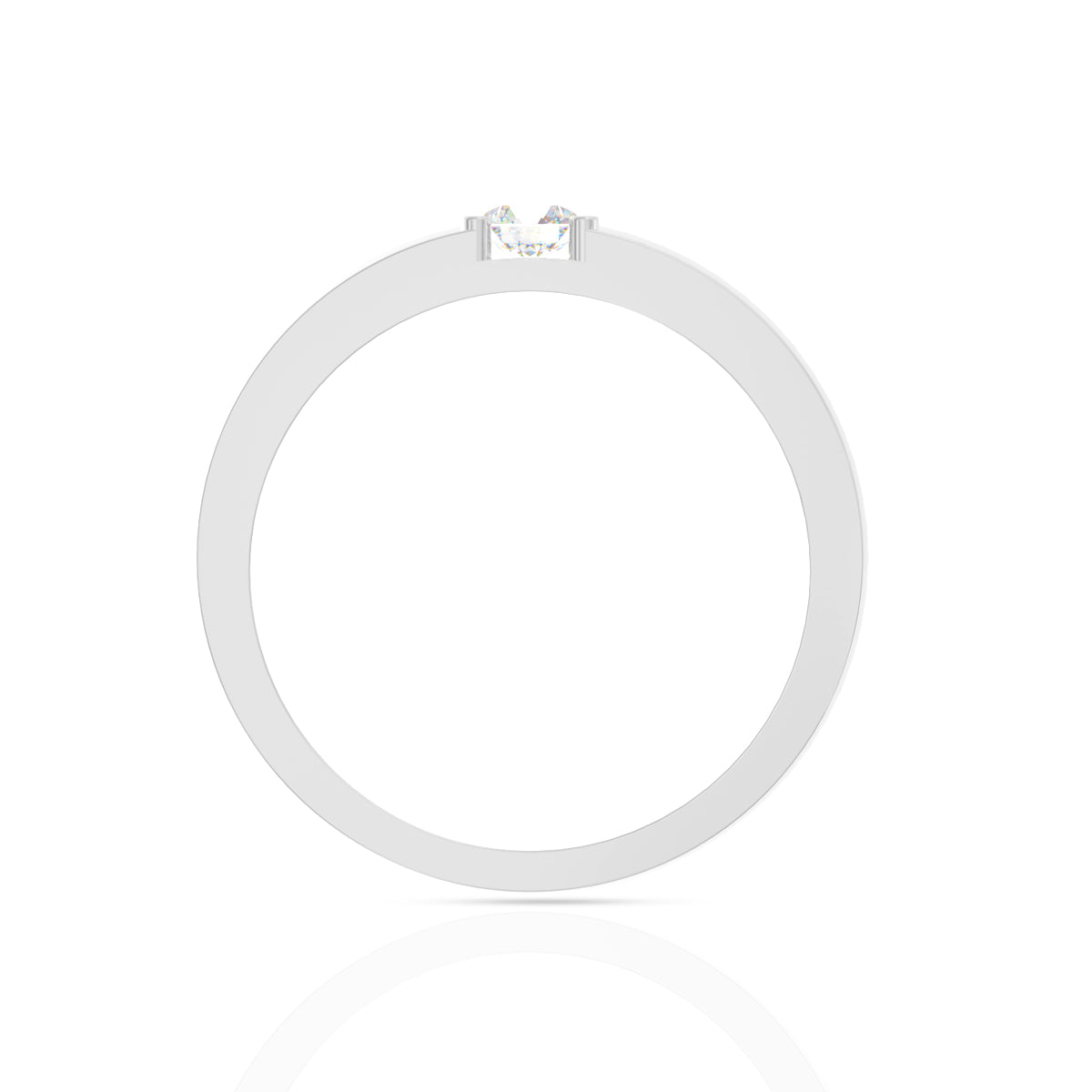 Classic Solitaire Couple Rings