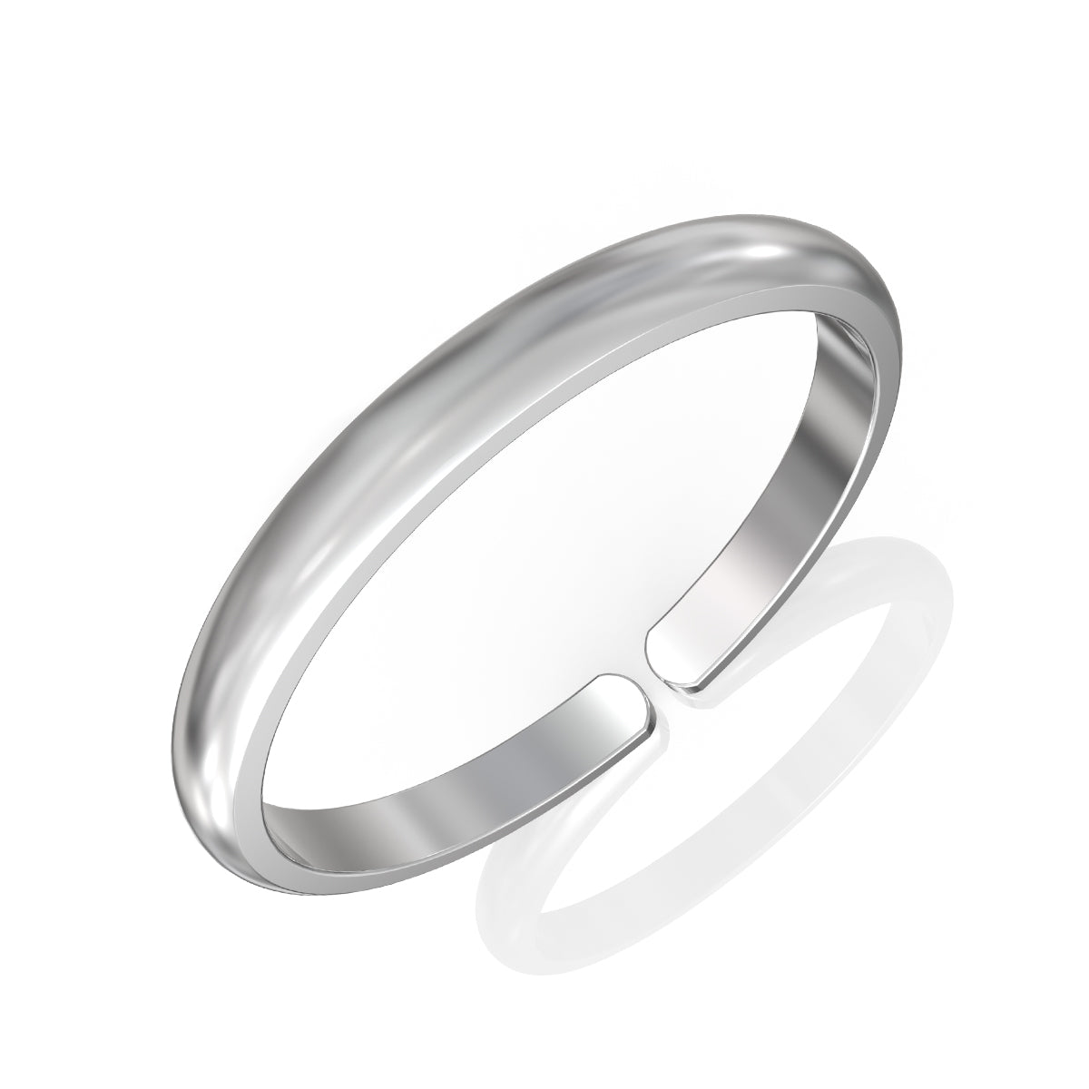 Timeless Adjustable Silver Band Ring