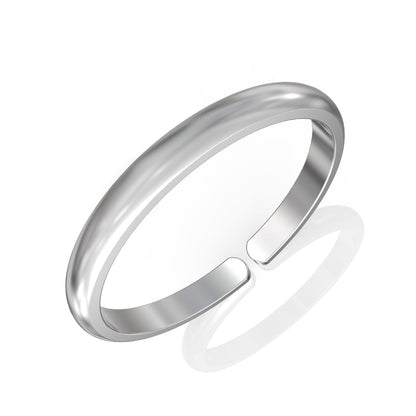 Timeless Adjustable Silver Band Ring