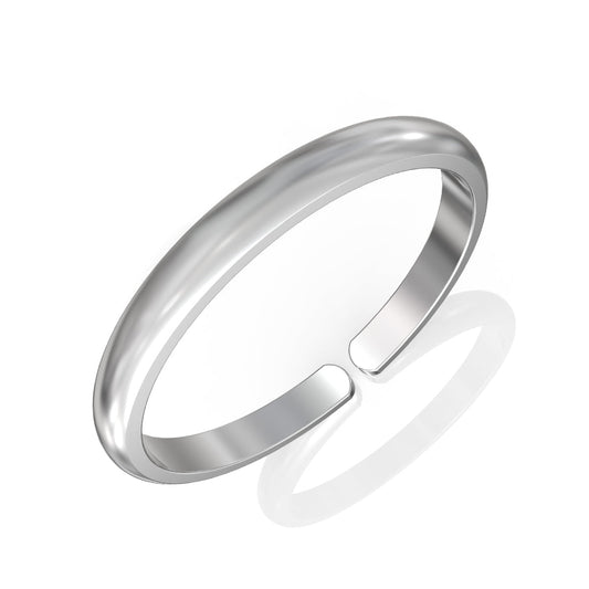 Timeless Adjustable Silver Band Ring