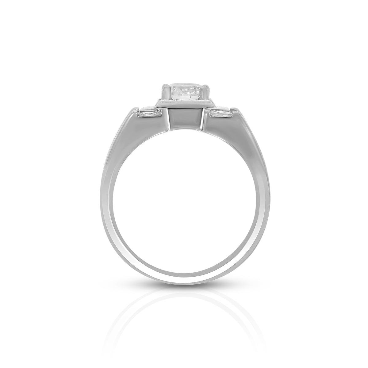 Contemporary Solitaire Ring