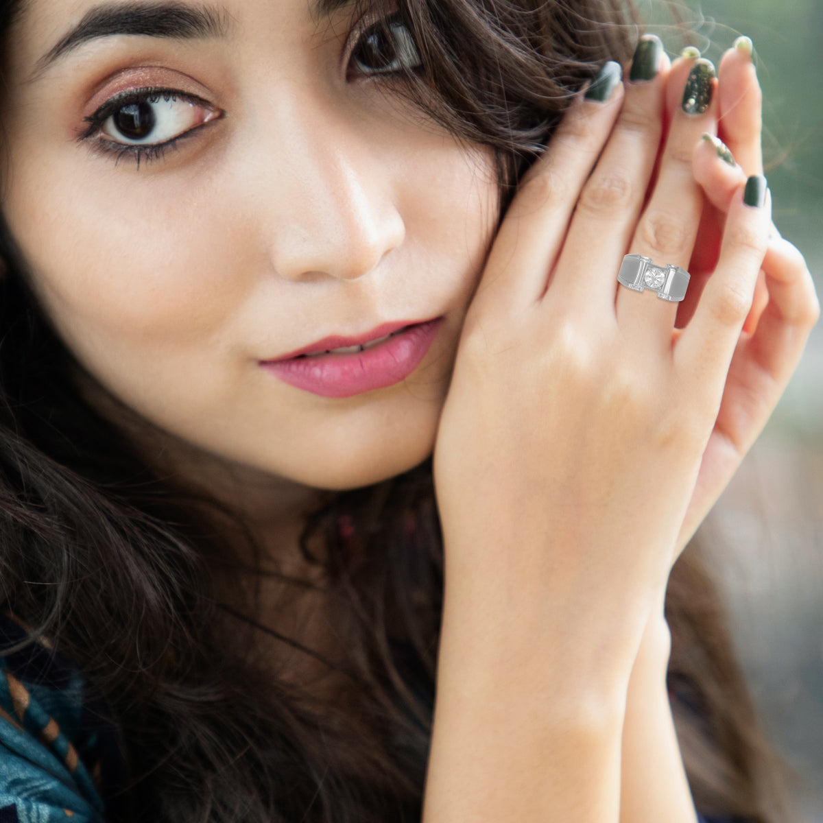 Contemporary Solitaire Ring
