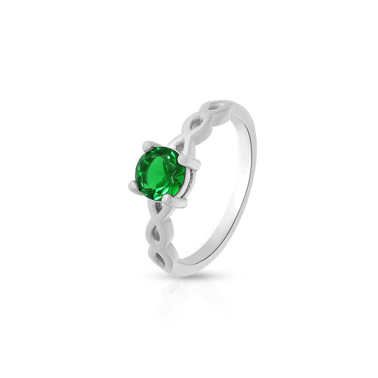 Radiant Green Gem Ring