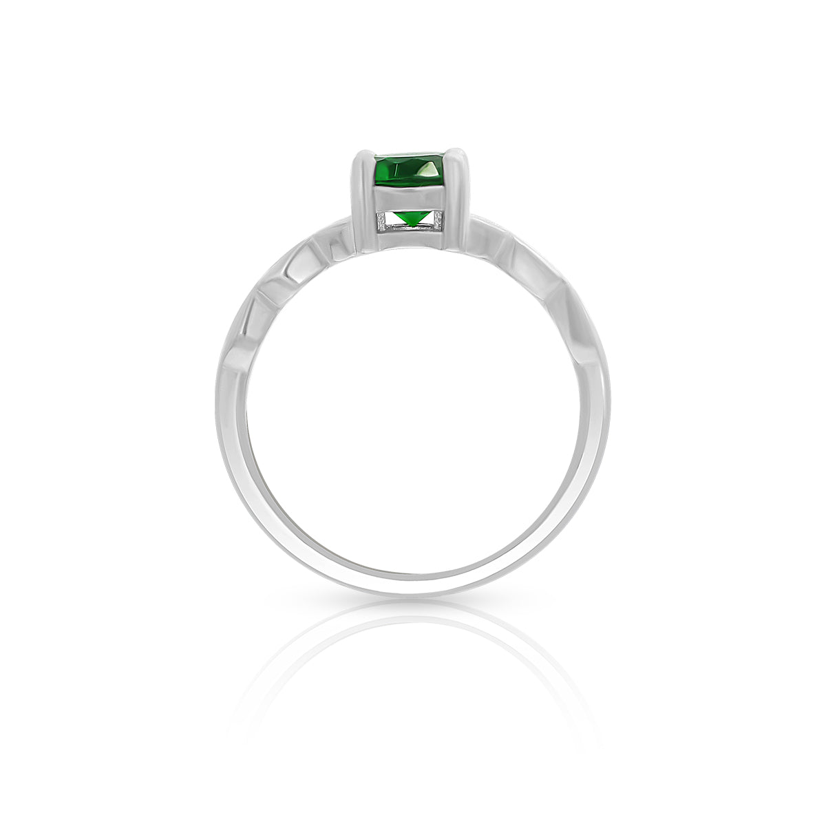 Radiant Green Gem Ring