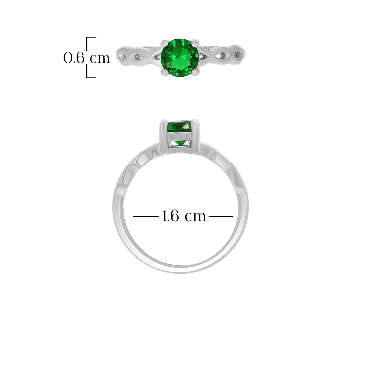Radiant Green Gem Ring