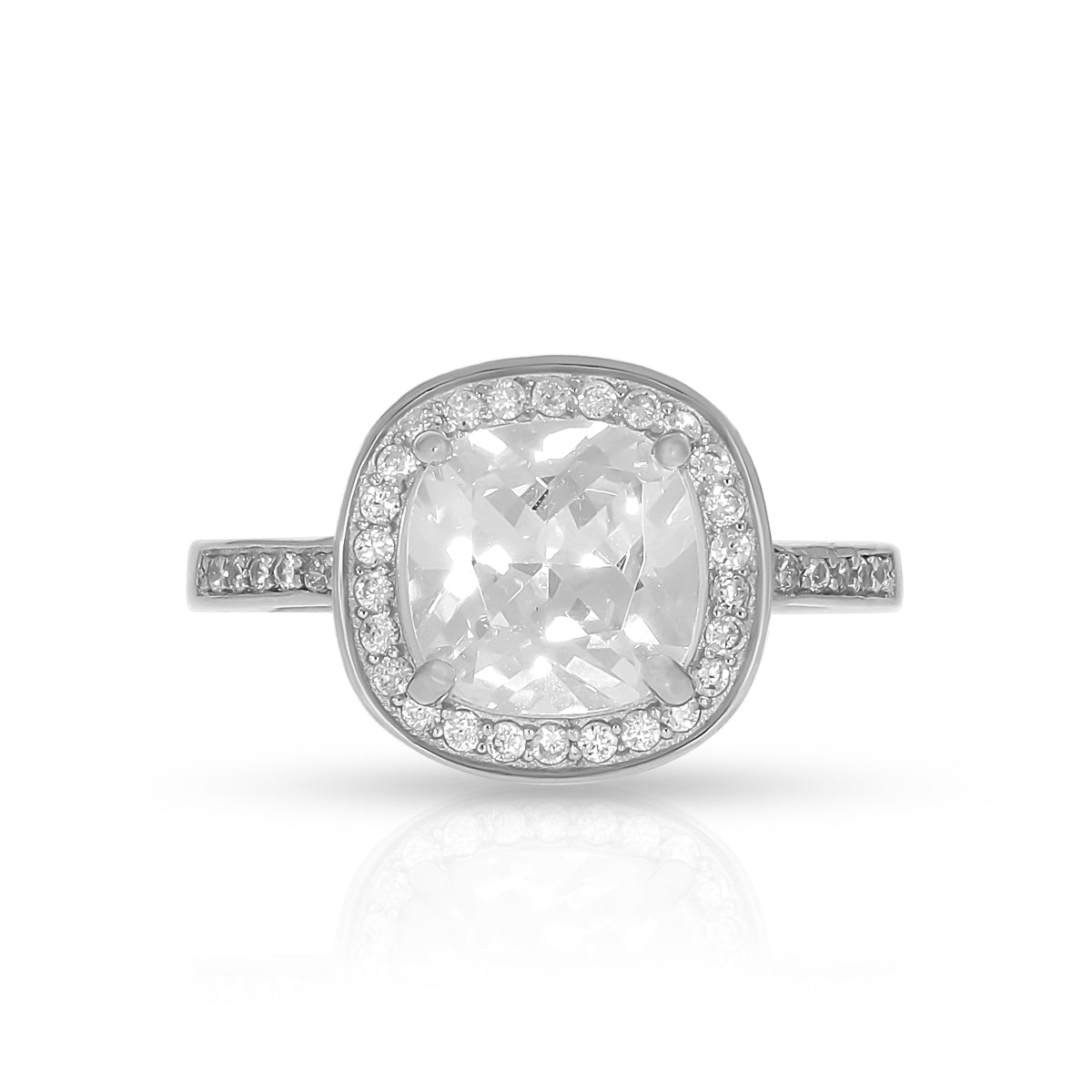 Cushion Glow Statement Ring