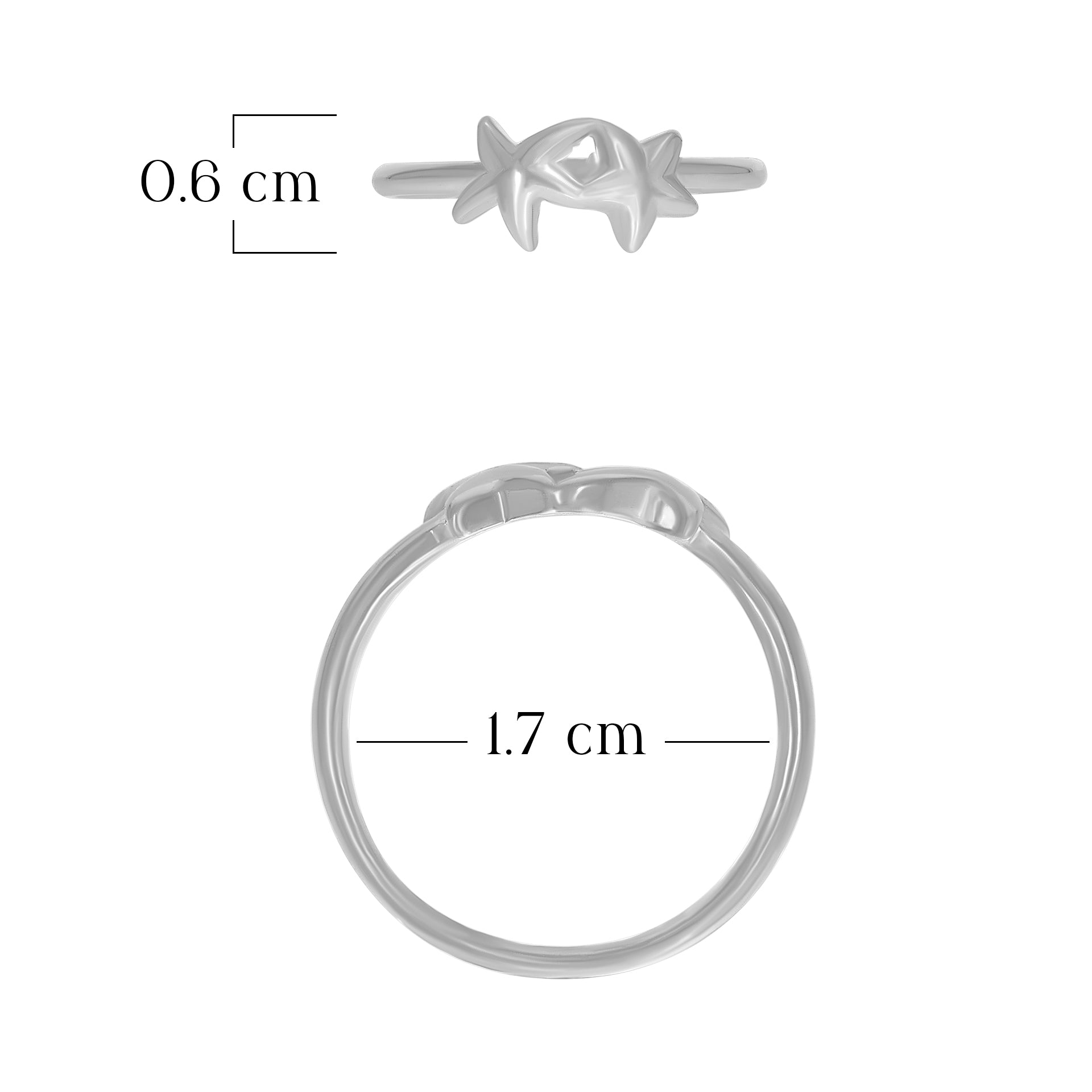 Stylish Twin Star Ring