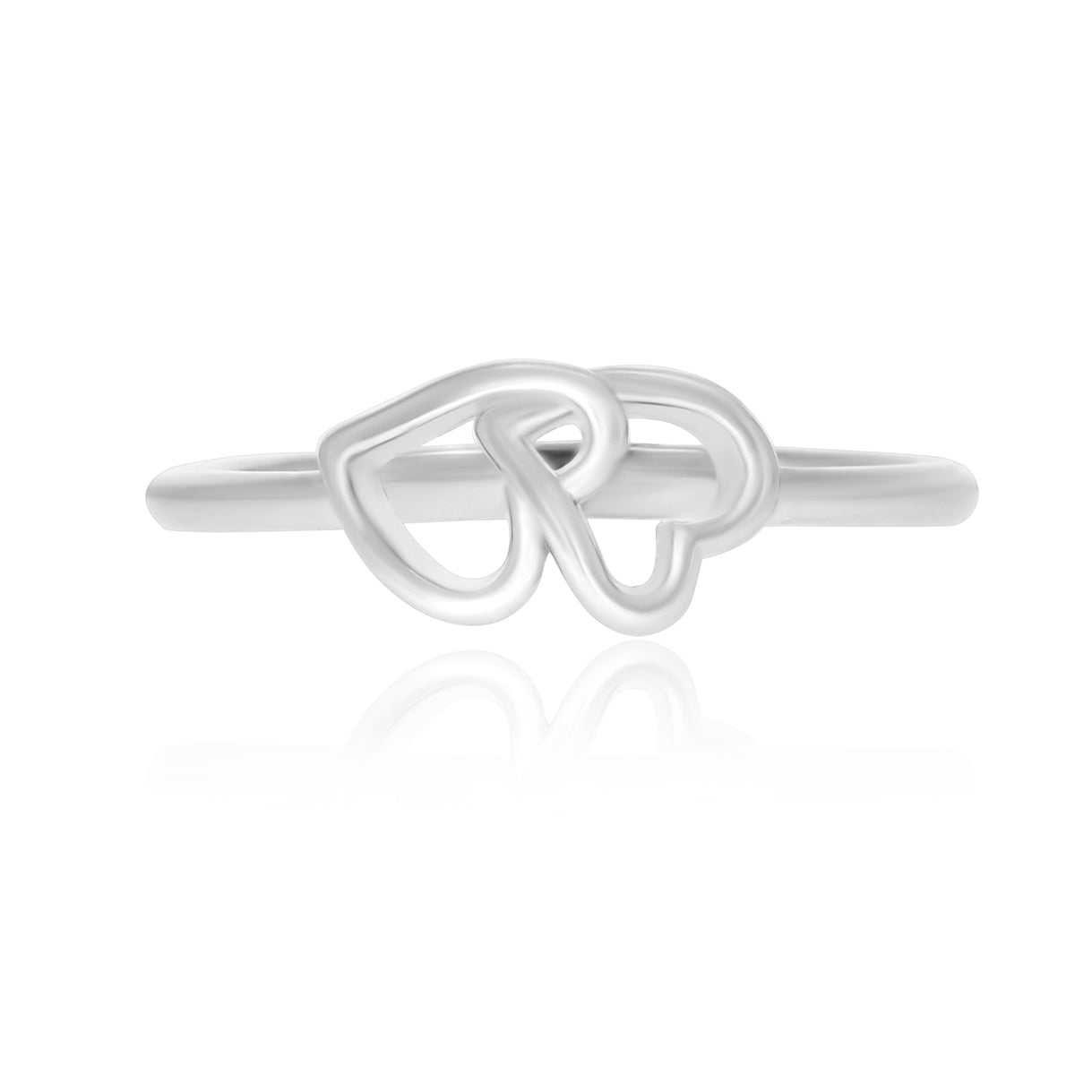 Love Knot Heart Design Ring
