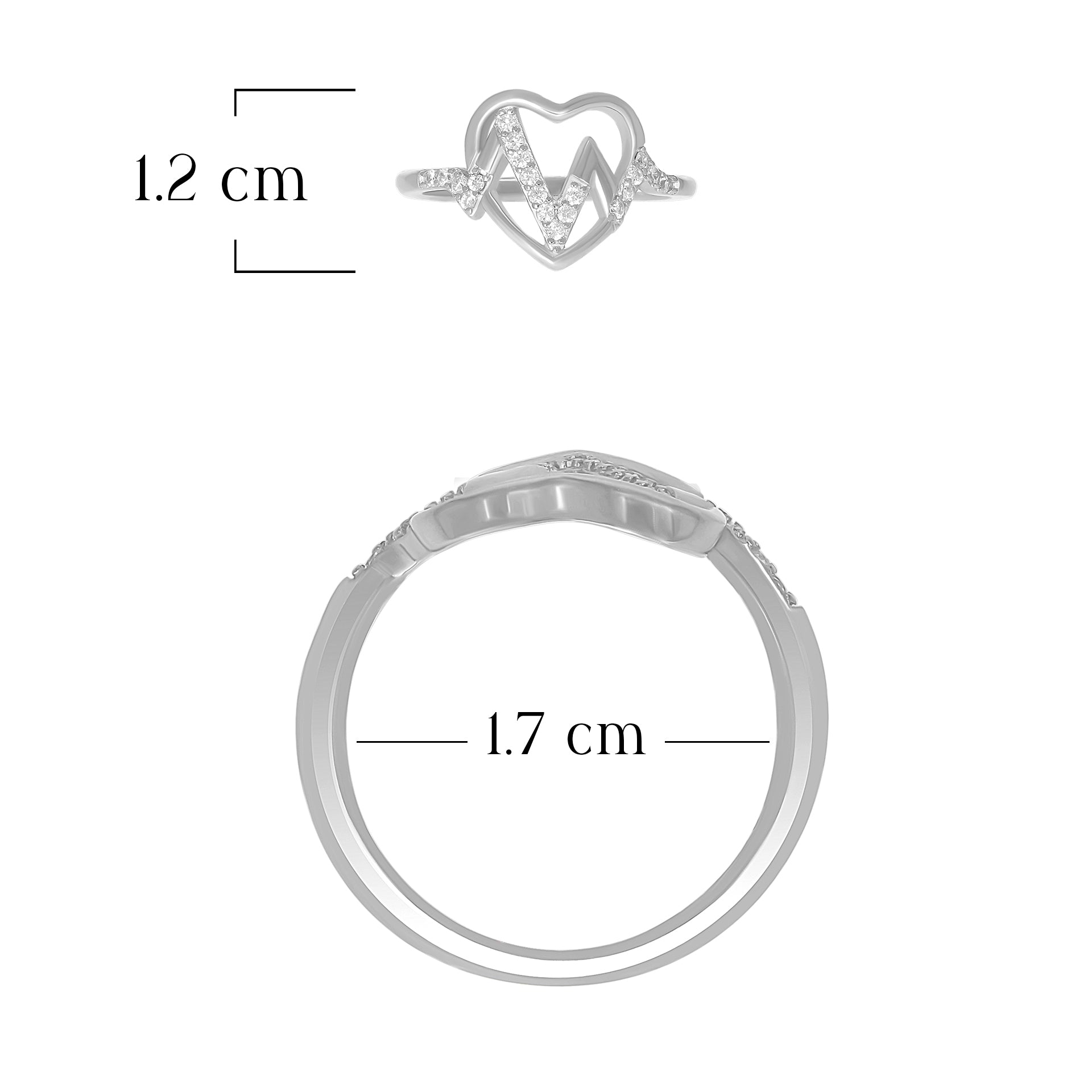 Open Heart Design Ring