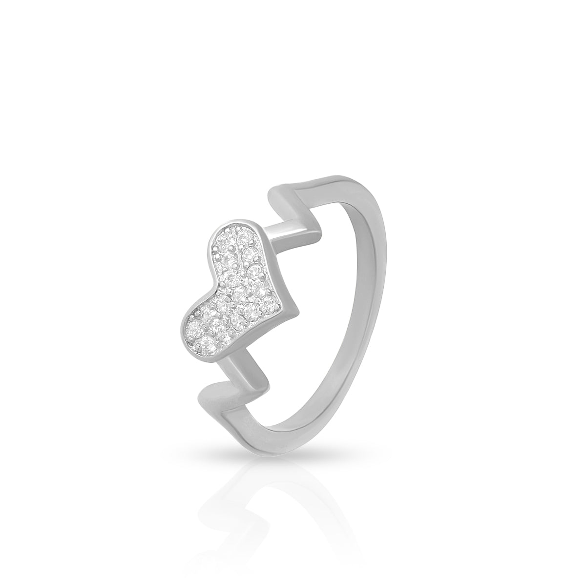Trendy Heart Motif Ring