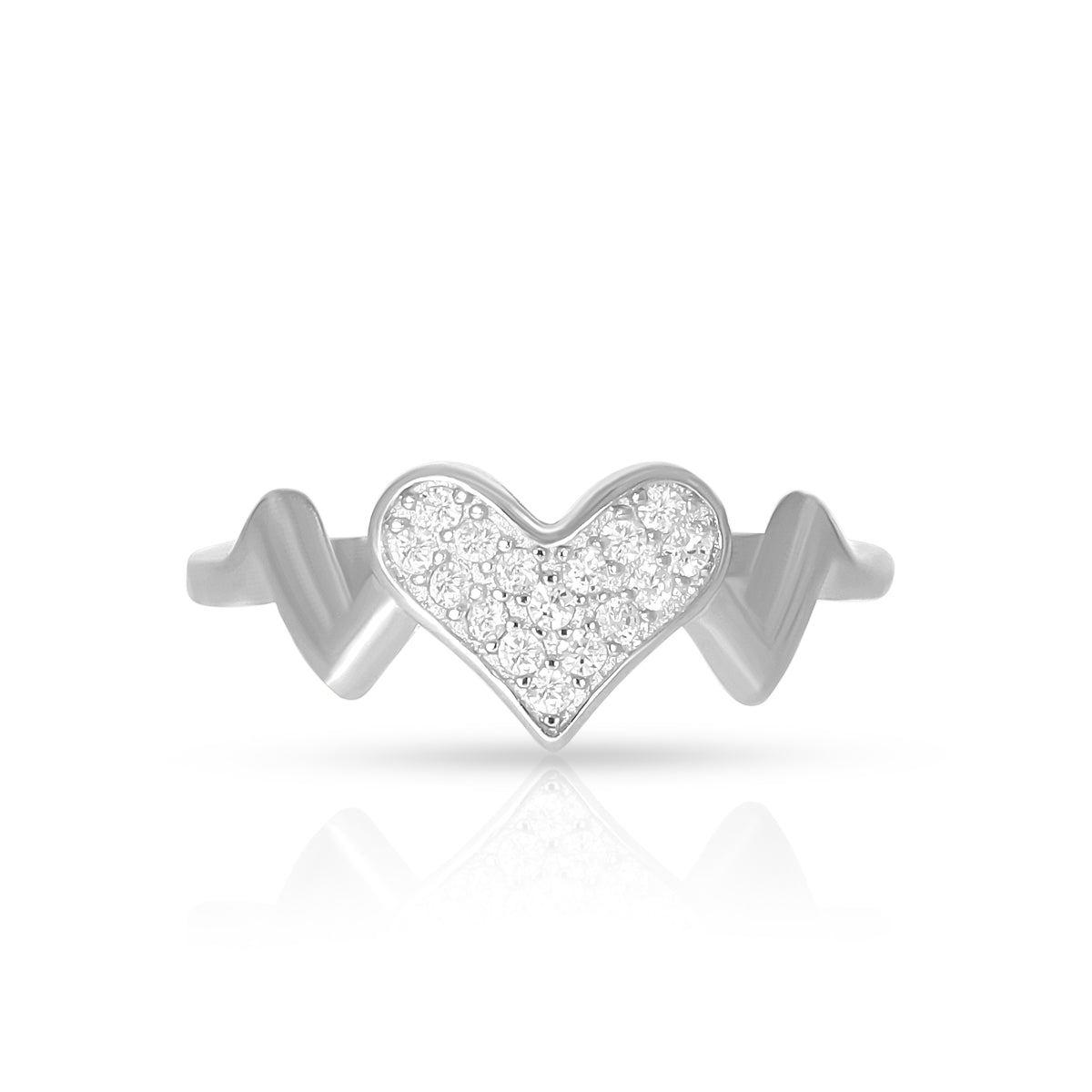 Trendy Heart Motif Ring