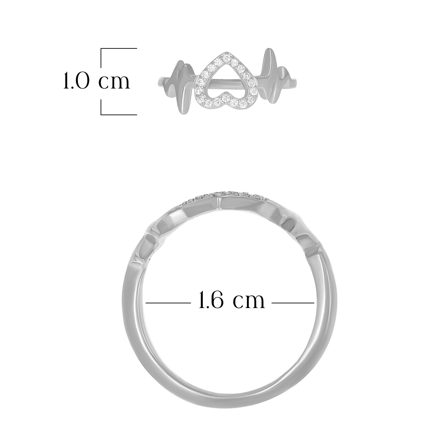 Heart Link Design Ring