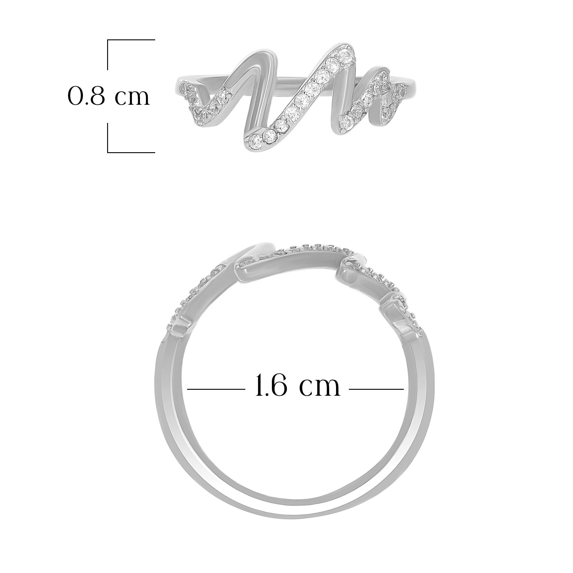 Trendy Zigzag Statement Ring