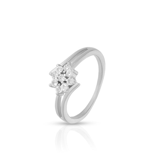 Minimal Floral Designer Ring