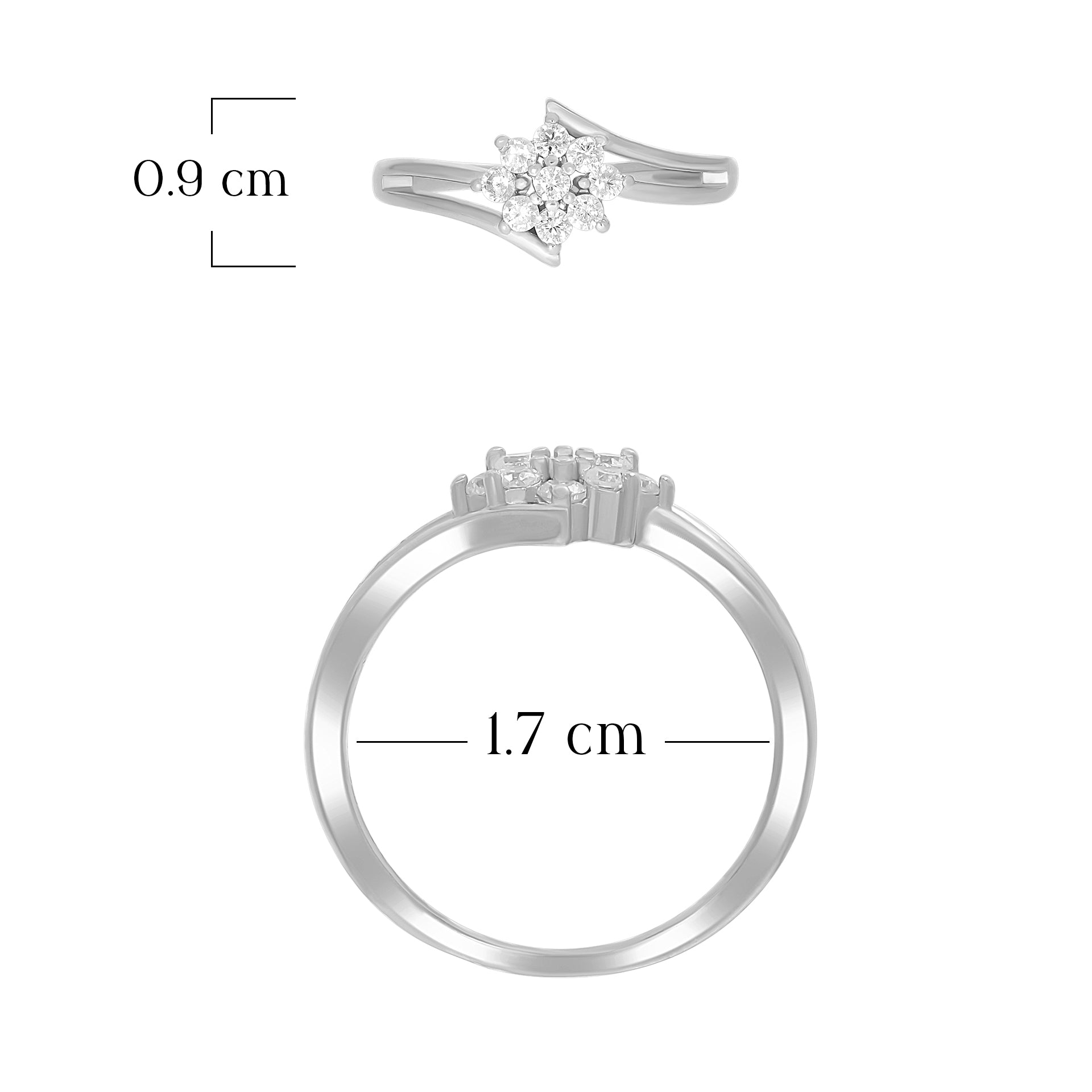 Minimal Floral Designer Ring