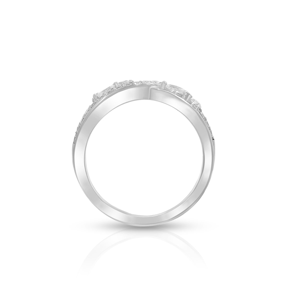 Graceful Twist Motif Ring