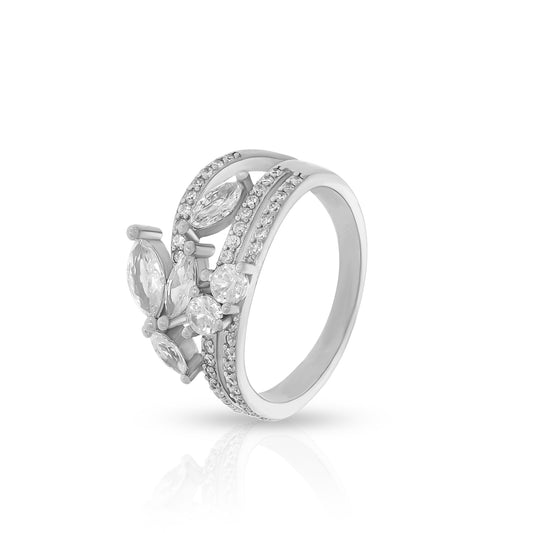 Trendy Marquise Blossom Statement Ring