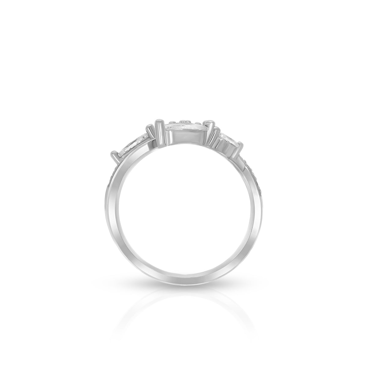 Trendy Marquise Blossom Statement Ring