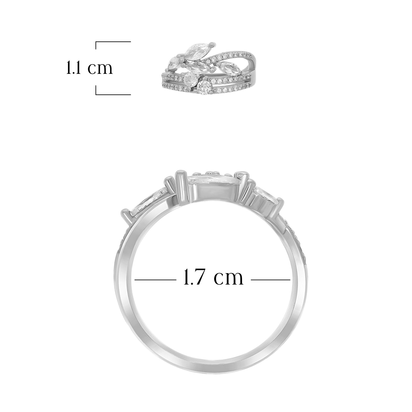 Trendy Marquise Blossom Statement Ring