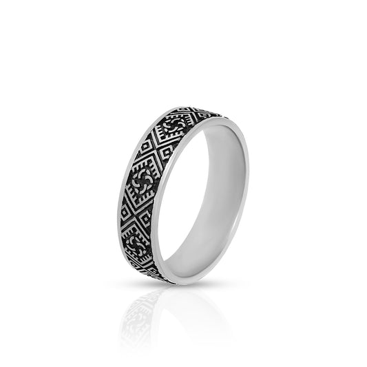 Classic Motif Pattern Ring
