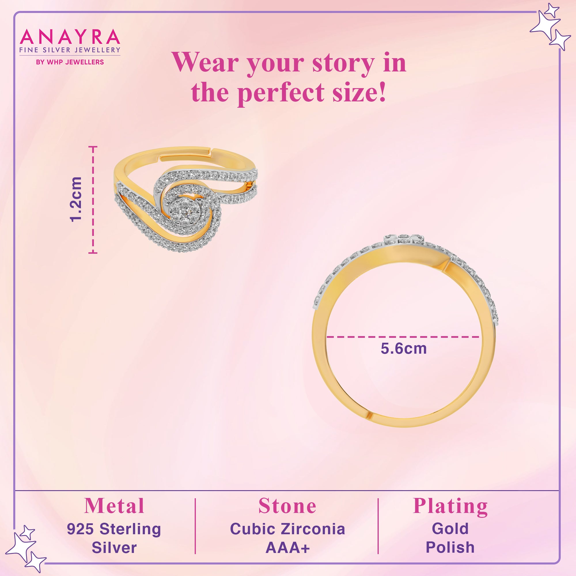 Sleek Modern Sparkle Ring