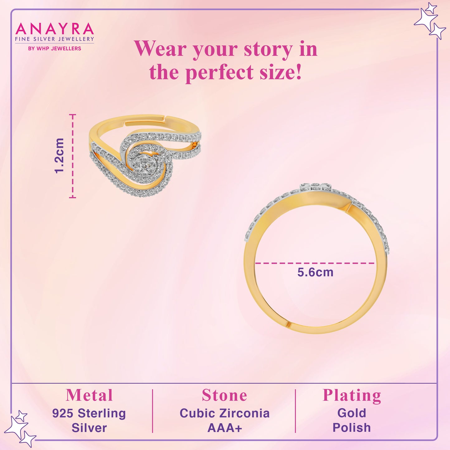 Sleek Modern Sparkle Ring