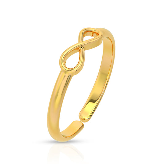 Trendy Infinity Style Silver Ring