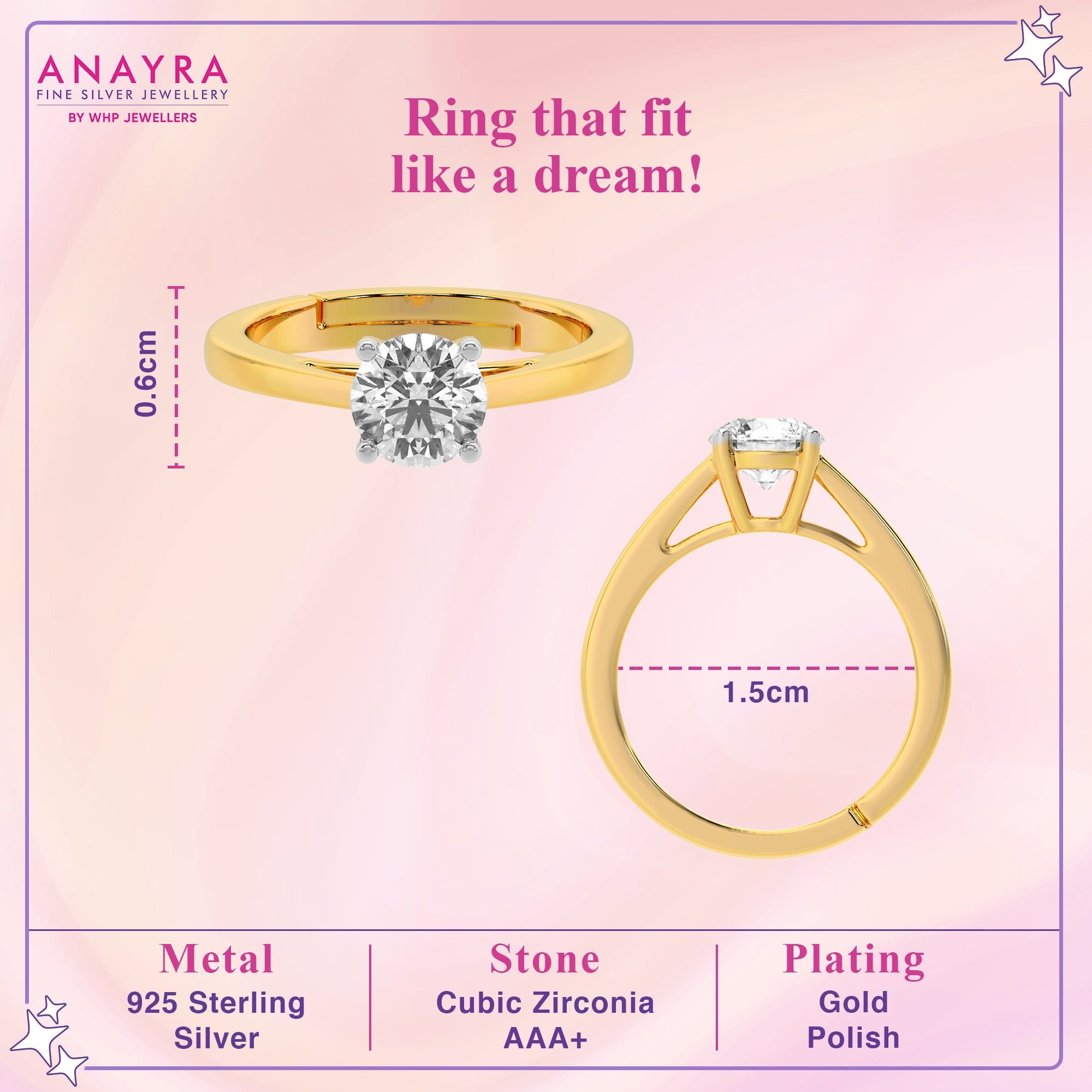 Stunning Solitaire Diamond Ring