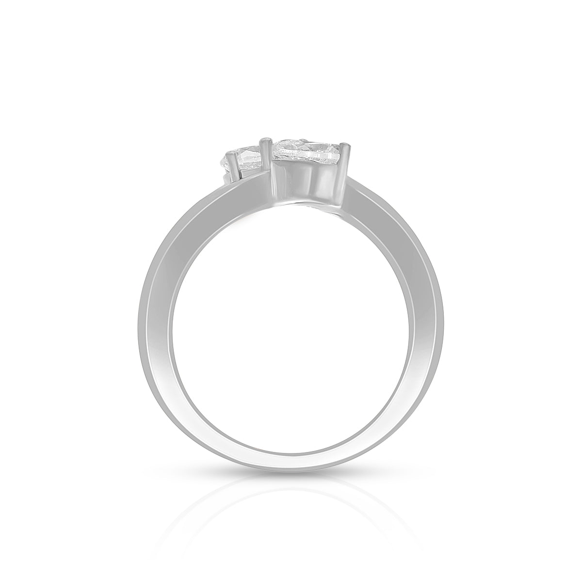 Modern Pear Duo Design Ring